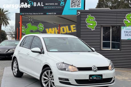 White 2014 Volkswagen Golf Hatch 110 TDI HIGHLINE AU MY14