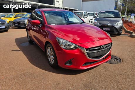 Red 2016 Mazda 2 Hatchback Maxx