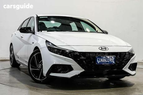White 2022 Hyundai I30 Sedan N Line Premium