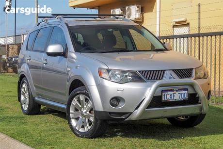 Silver 2008 Mitsubishi Outlander Wagon Vr-X Luxury (7 Seat)