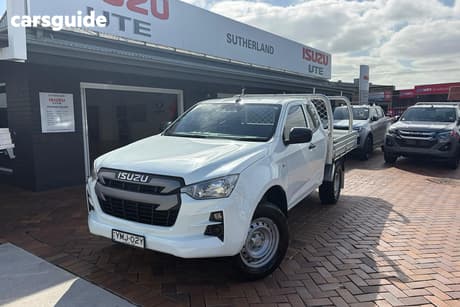 White 2022 Isuzu D-MAX Space Cab Chassis Sx (4X4)