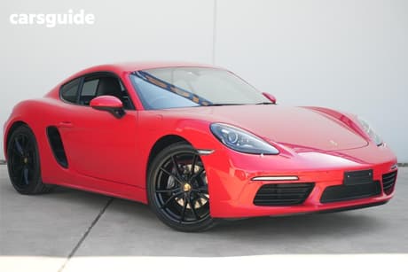 Red 2018 Porsche 718 Coupe Cayman
