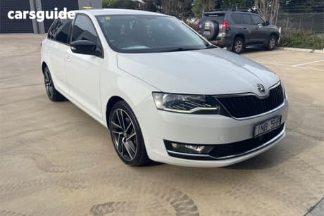 White 2019 Skoda Rapid Spaceback Wagon 92 Tsi