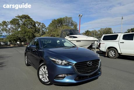 Blue 2018 Mazda 3 Sedan Neo Sport