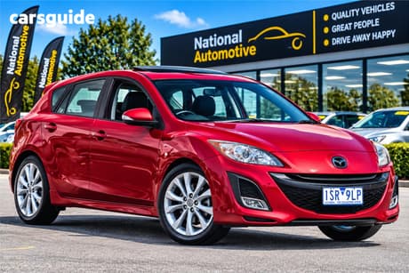 Red 2009 Mazda 3 Hatchback Sp25