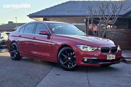 Red 2015 BMW 320I Sedan Luxury Line