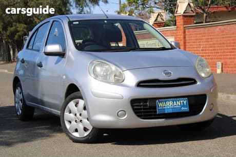 Silver 2011 Nissan Micra Hatchback St-L