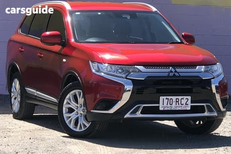 Red 2019 Mitsubishi Outlander Wagon Es 7 Seat (Awd)