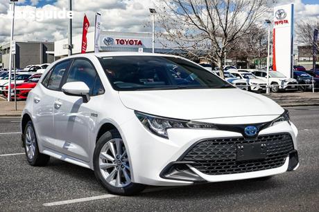 White 2022 Toyota Corolla Hatchback Ascent Sport Hybrid