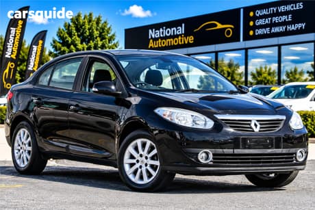 Black 2012 Renault Fluence Sedan Dynamique