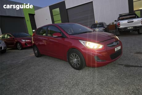 Red 2016 Hyundai Accent Hatchback Active