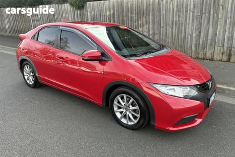 Red 2013 Honda Civic Hatchback Vti-S