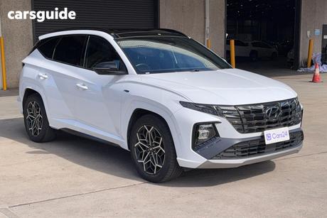 White 2021 Hyundai Tucson Wagon Highlander N Line (Awd)