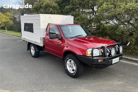 Red 2005 Nissan Navara Dual Cab Pick-up St-R (4X4)