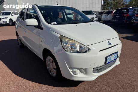 White 2012 Mitsubishi Mirage Hatch ES F