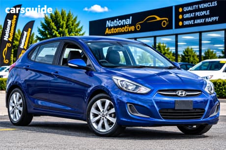Blue 2017 Hyundai Accent Hatchback Sport