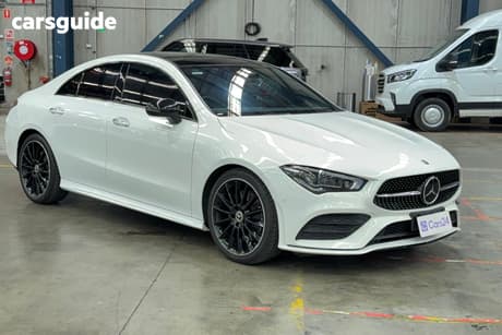 White 2022 Mercedes-Benz CLA250 Coupe 4Matic