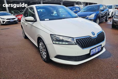 White 2019 Skoda Fabia Hatchback 81 Tsi