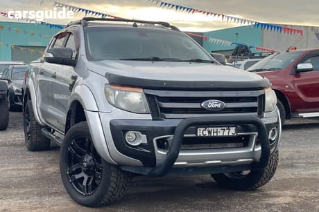 Silver 2014 Ford Ranger Crew Cab Utility Wildtrak 3.2 (4X4)