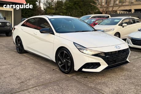 White 2022 Hyundai I30 Sedan N Line Premium