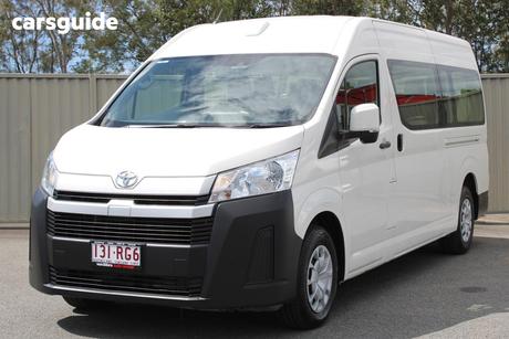 White 2023 Toyota HiAce Bus Slwb Commuter (12 Seats)