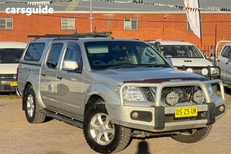 Silver 2013 Nissan Navara Ute Tray ST DUAL CAB D40 S6 MY12 UTILITY