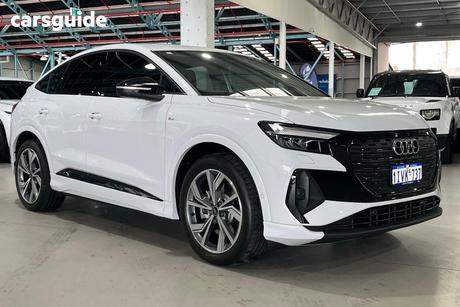 White 2025 Audi Q4 E-Tron Sportback 45 Sportback