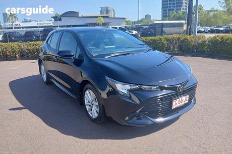 Black 2023 Toyota Corolla Hatchback Ascent Sport