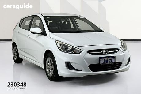 White 2016 Hyundai Accent Hatchback Active