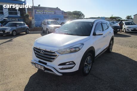 White 2017 Hyundai Tucson Wagon Elite (Awd)