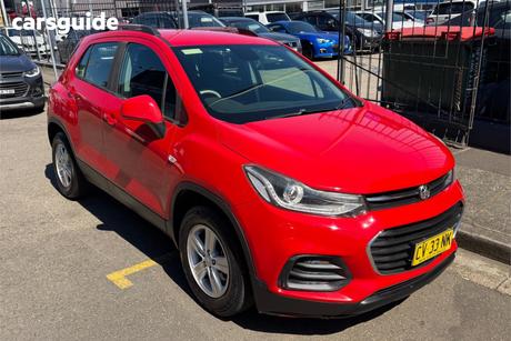 Red 2017 Holden Trax Wagon Ls