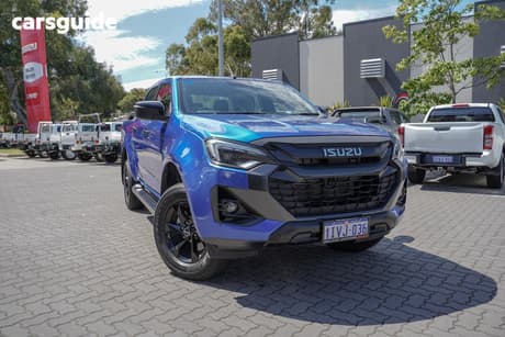 Blue 2025 Isuzu D-MAX Crew Cab Utility X-Rider (4X4)