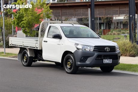 White 2016 Toyota Hilux Cab Chassis Workmate