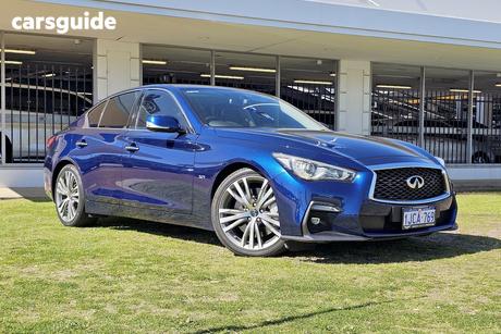 Blue 2018 Infiniti Q50 Sedan 3.0Tt Sport Premium