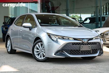 Silver 2024 Toyota Corolla Hatchback Ascent Sport Hybrid