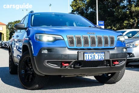 Blue 2018 Jeep Cherokee Wagon Trailhawk (4X4)