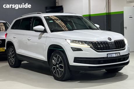 White 2019 Skoda Kodiaq SUV 132 TSI (4X4) NS MY19