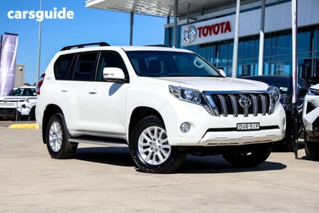 White 2017 Toyota Landcruiser Prado Wagon Vx (4X4)
