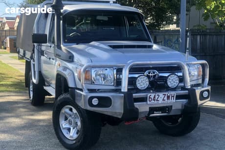 Silver 2019 Toyota Landcruiser Cab Chassis Gxl (4X4)