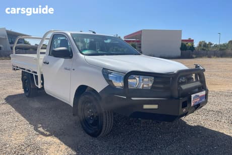 White 2019 Toyota Hilux Cab Chassis Workmate