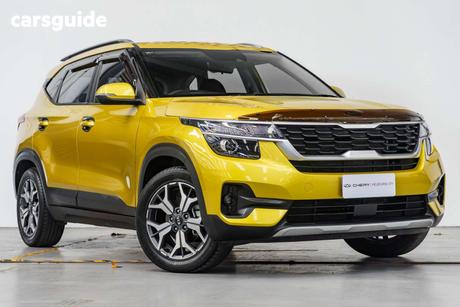 Yellow 2019 Kia Seltos Wagon Sport (Fwd)