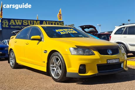 Yellow 2011 Holden Commodore Sedan Sv6