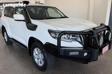 White 2022 Toyota Landcruiser Prado Wagon Gxl Flat Tailgate