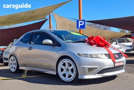 Silver 2007 Honda Civic Hatchback Type R