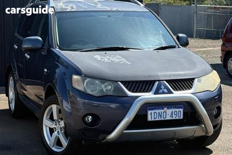 Blue 2009 Mitsubishi Outlander Wagon Vr-X
