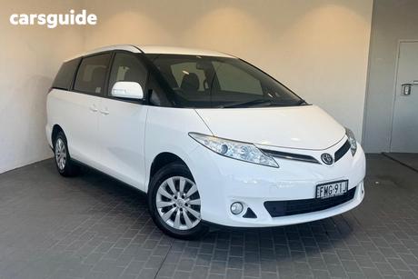 White 2019 Toyota Tarago Wagon Gli