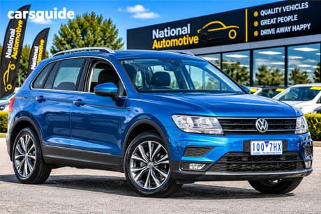 Blue 2018 Volkswagen Tiguan Wagon 132 Tsi Comfortline