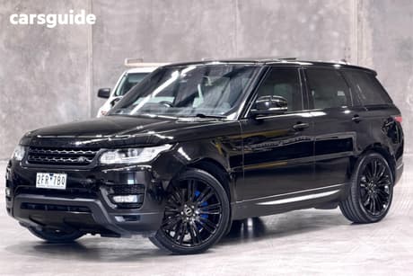 Black 2015 Land Rover Range Rover Sport SUV SDV6 HSE 4X4