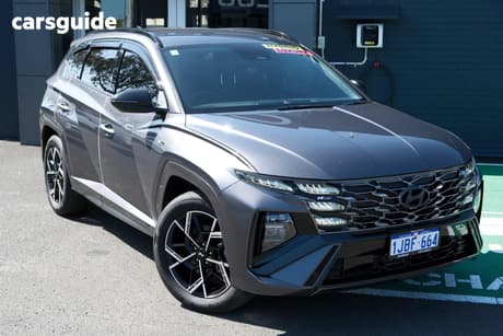 Grey 2024 Hyundai Tucson Wagon Elite Hybrid N Line (Awd)
