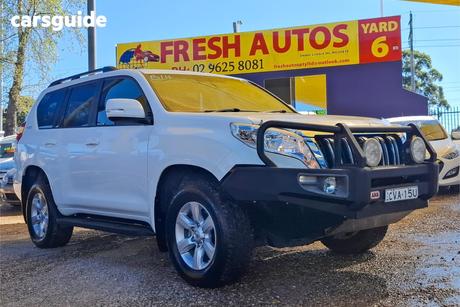 White 2014 Toyota Landcruiser Prado Wagon Gxl (4X4)